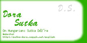 dora sutka business card